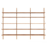 Shelf Library: High (W80) + Triple Section + Natural Oiled Oak