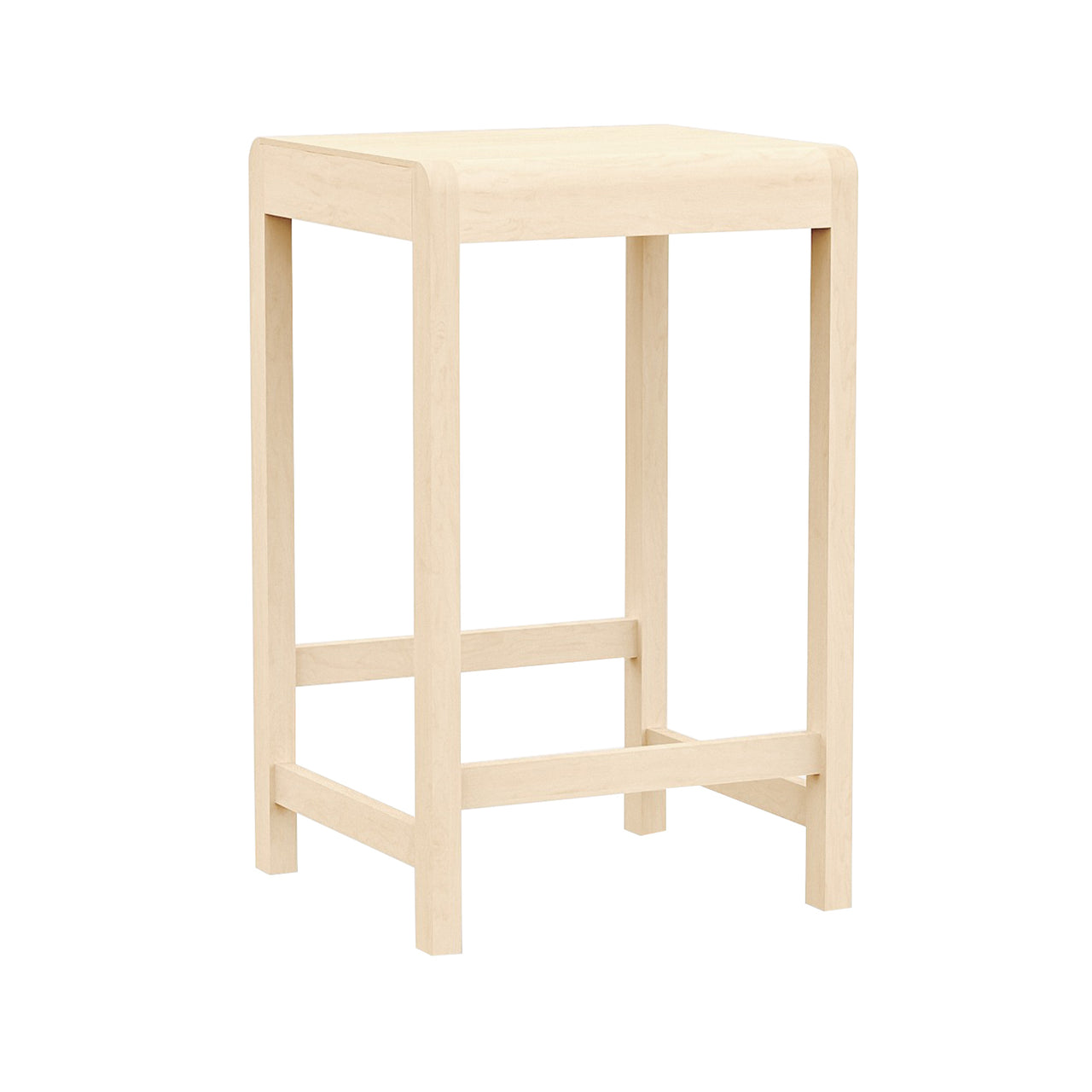 01 Bar + Counter Stool: Counter + Natural Birch
