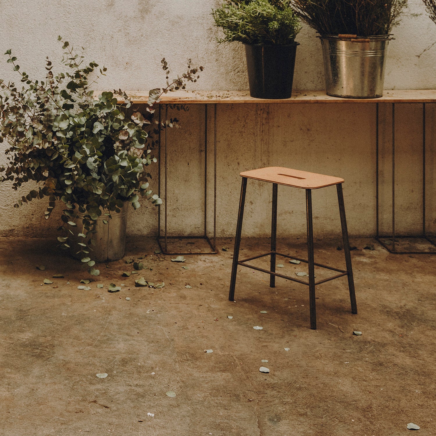 Adam Stool: Upholstered