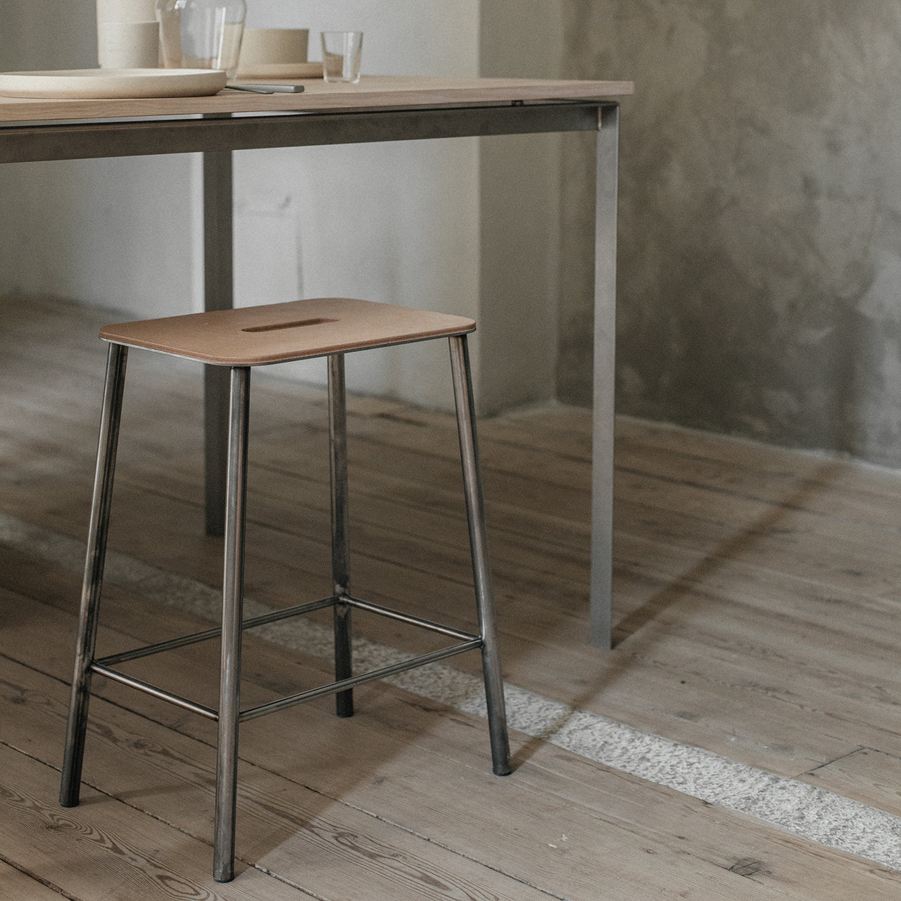 Adam Stool: Upholstered