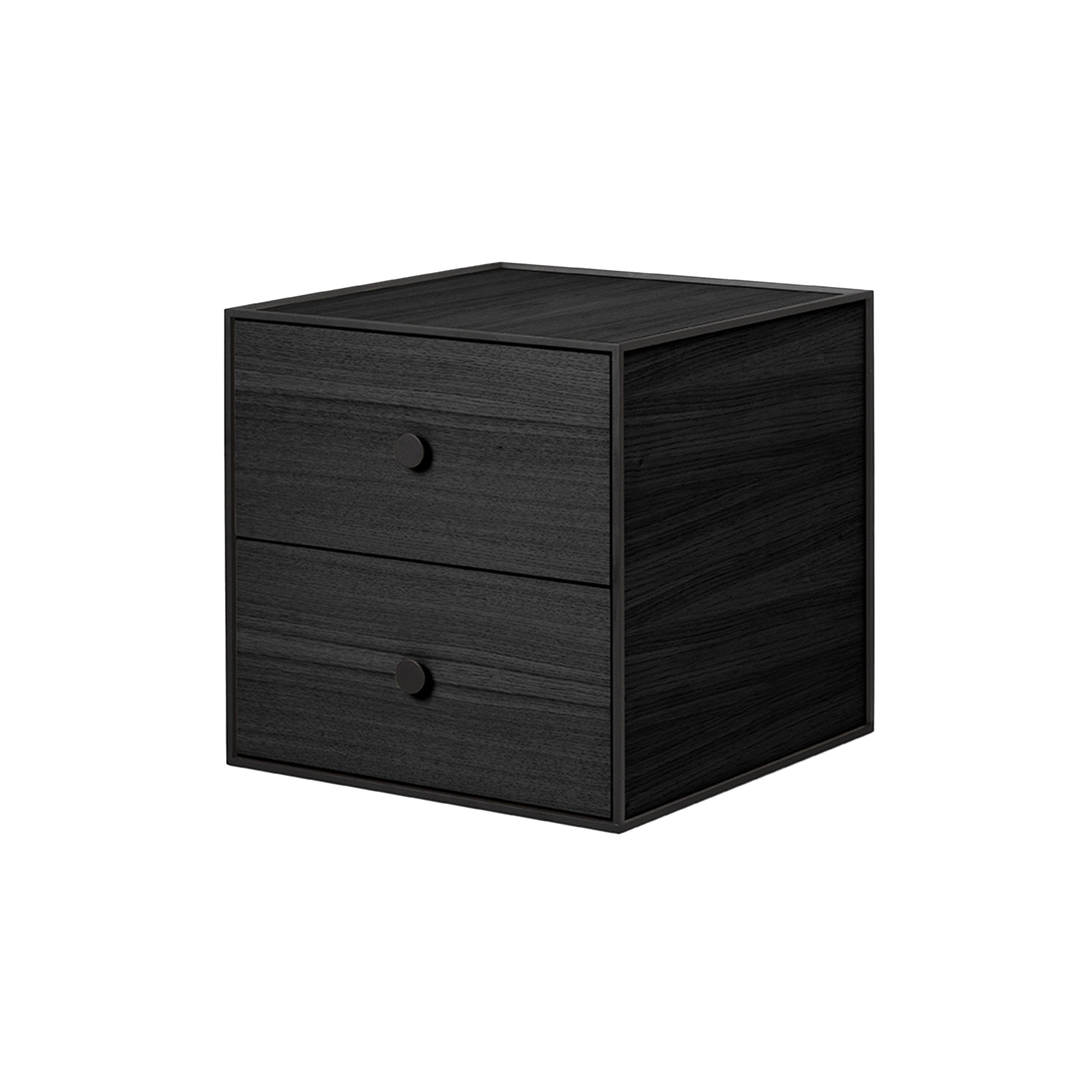 Frame Storage 35: Drawer + Black Stained Ash + 2