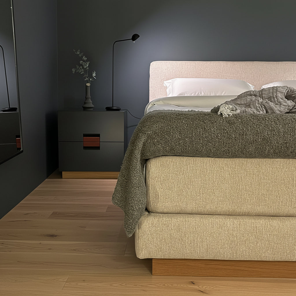 Frame Nightstand with 2 Drawers