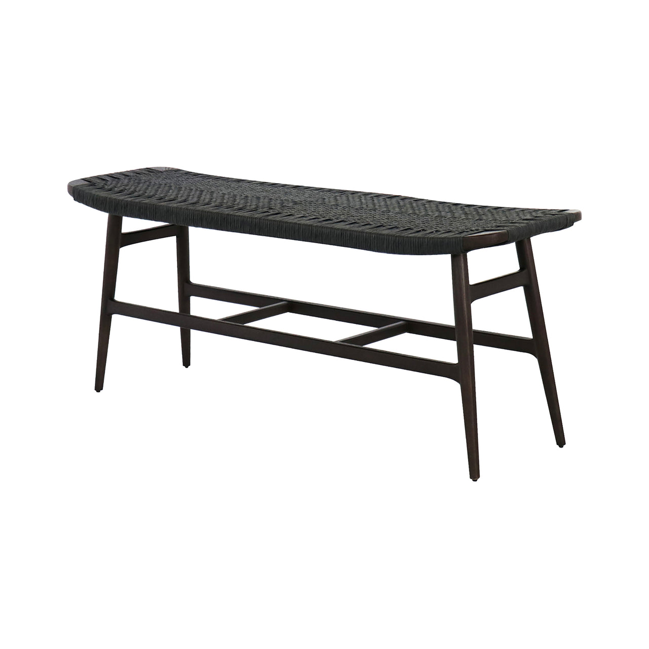 Freja Bench Paper Cord: Dark Brown Oak