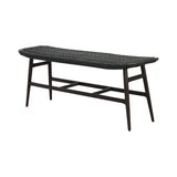 Freja Bench Paper Cord: Dark Brown Oak