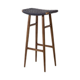Freja Bar + Counter Stool:  Bar + Dark Brown Oak