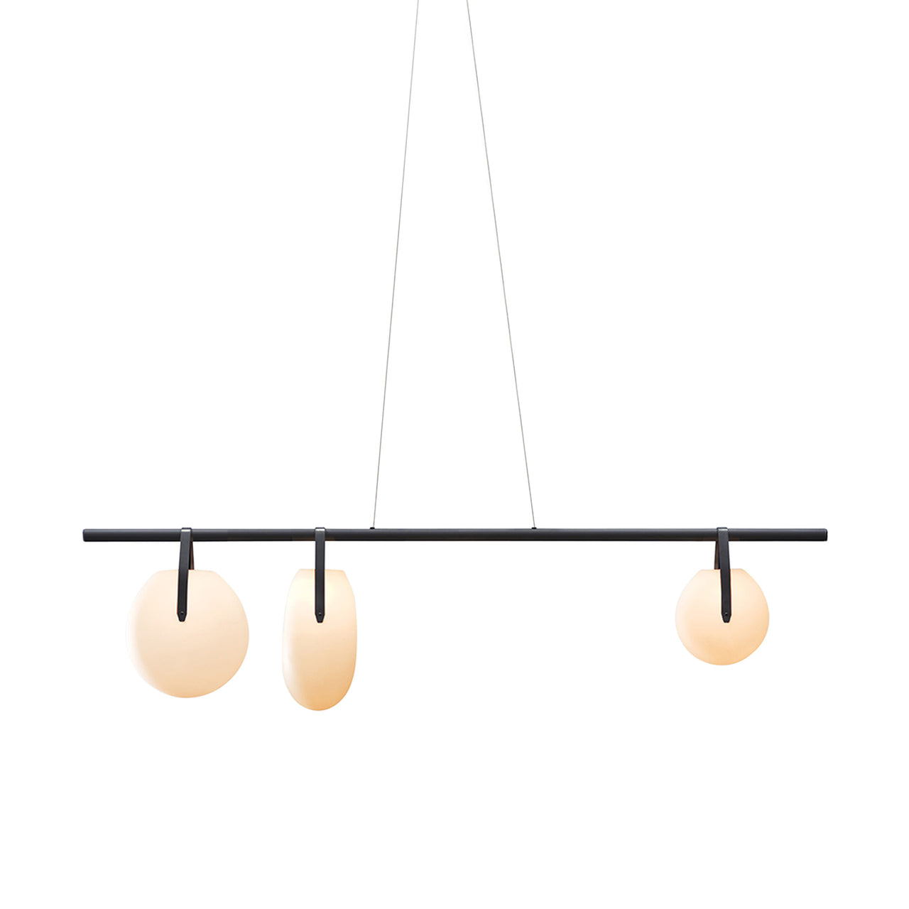 Gala 72 Chandelier: Asymmetrical Mixed Globes