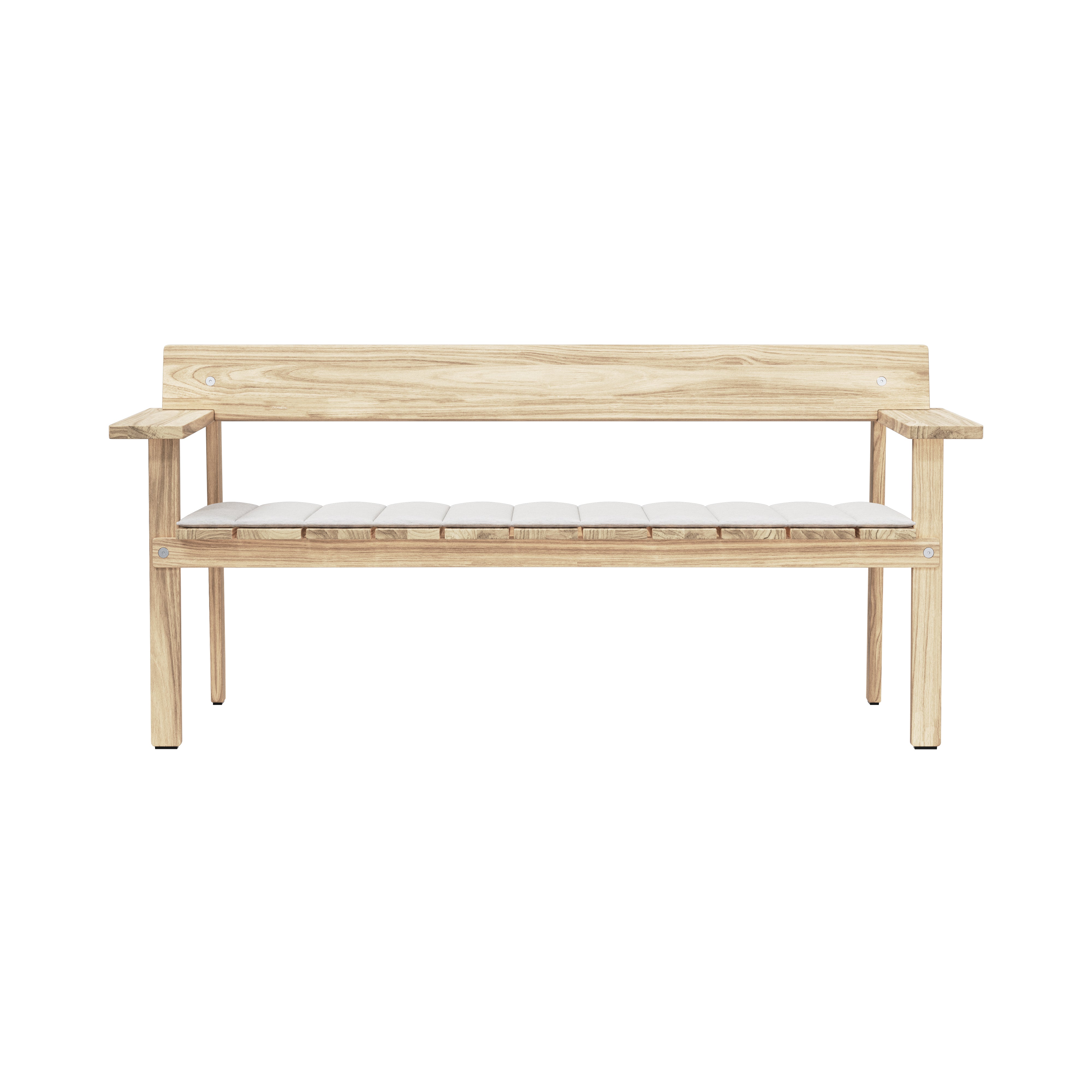 GL101 Timbur Outdoor Bench: With Agora Life Oat