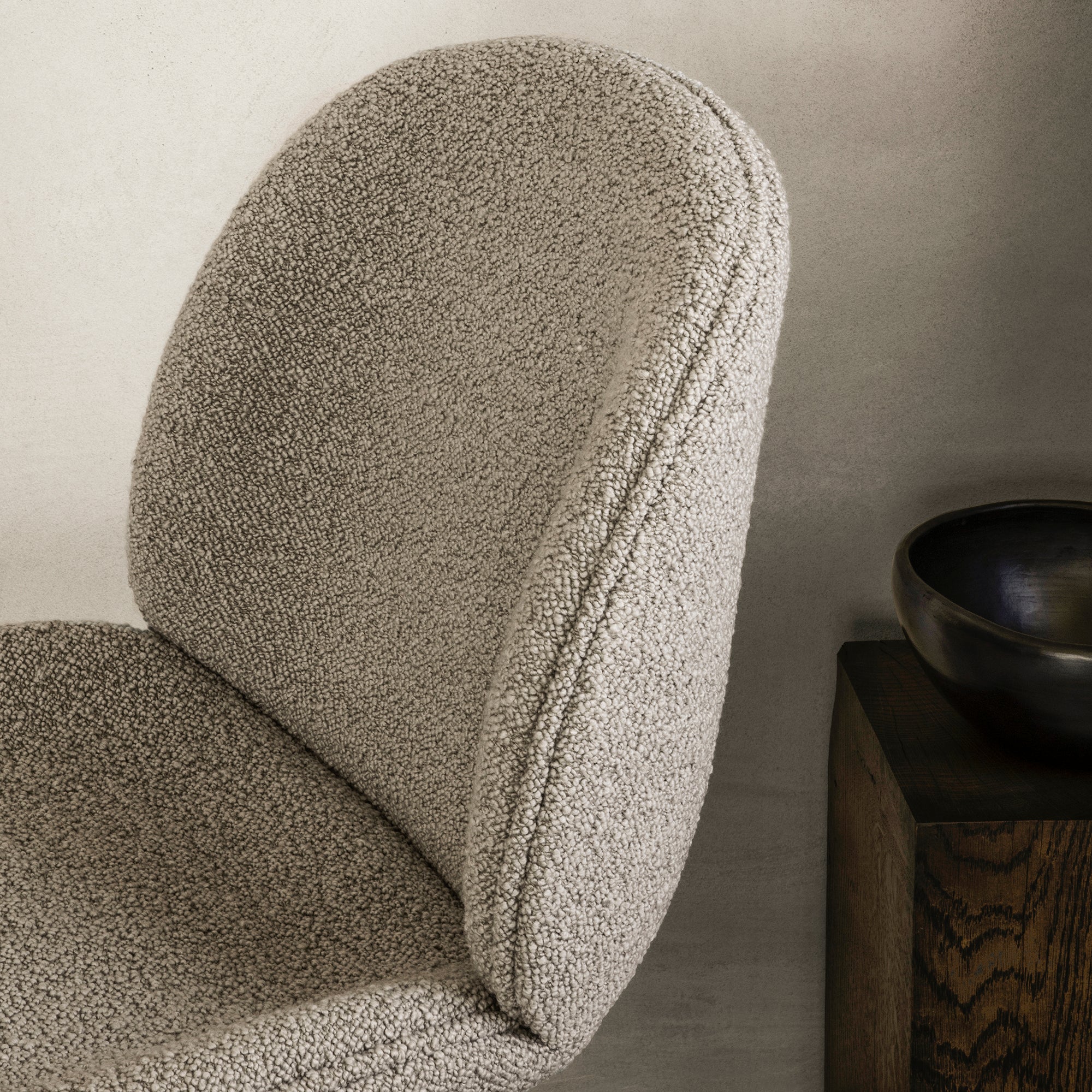 Beetle Dining Chair: Conic Base + Fully Upholstered