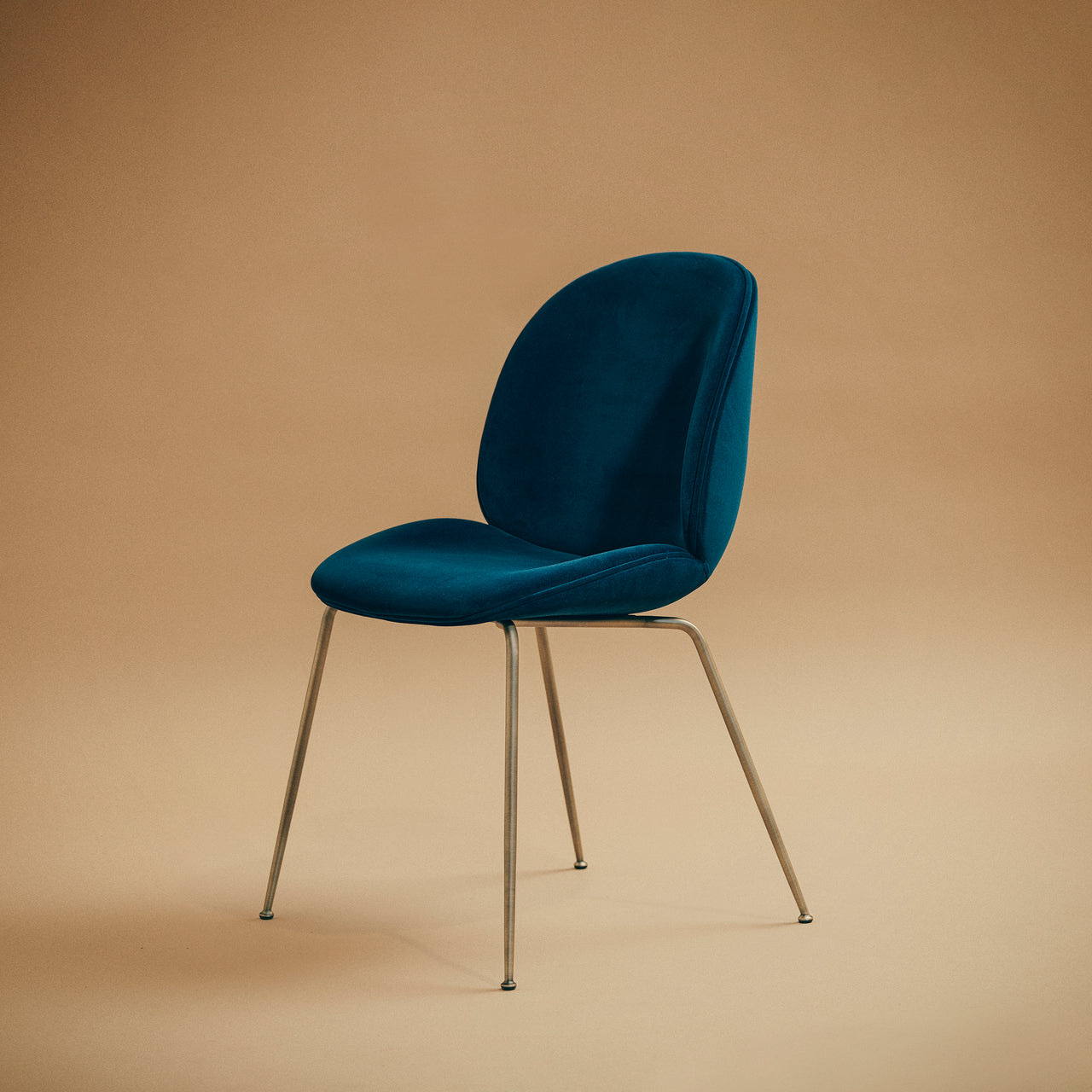 Beetle Dining Chair: Conic Base + Fully Upholstered