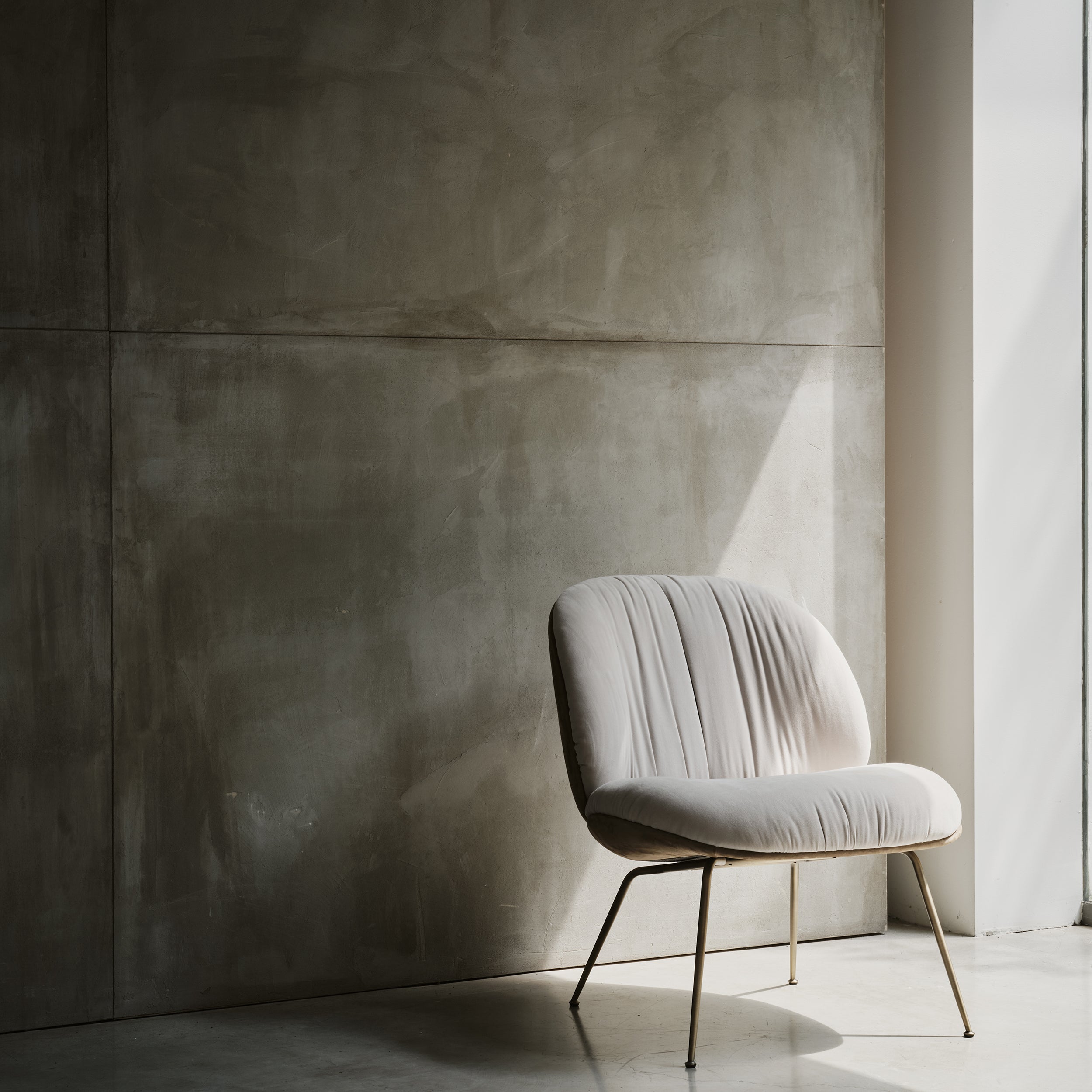 Beetle Soft Lounge Chair: Conic base + Fully Upholstered