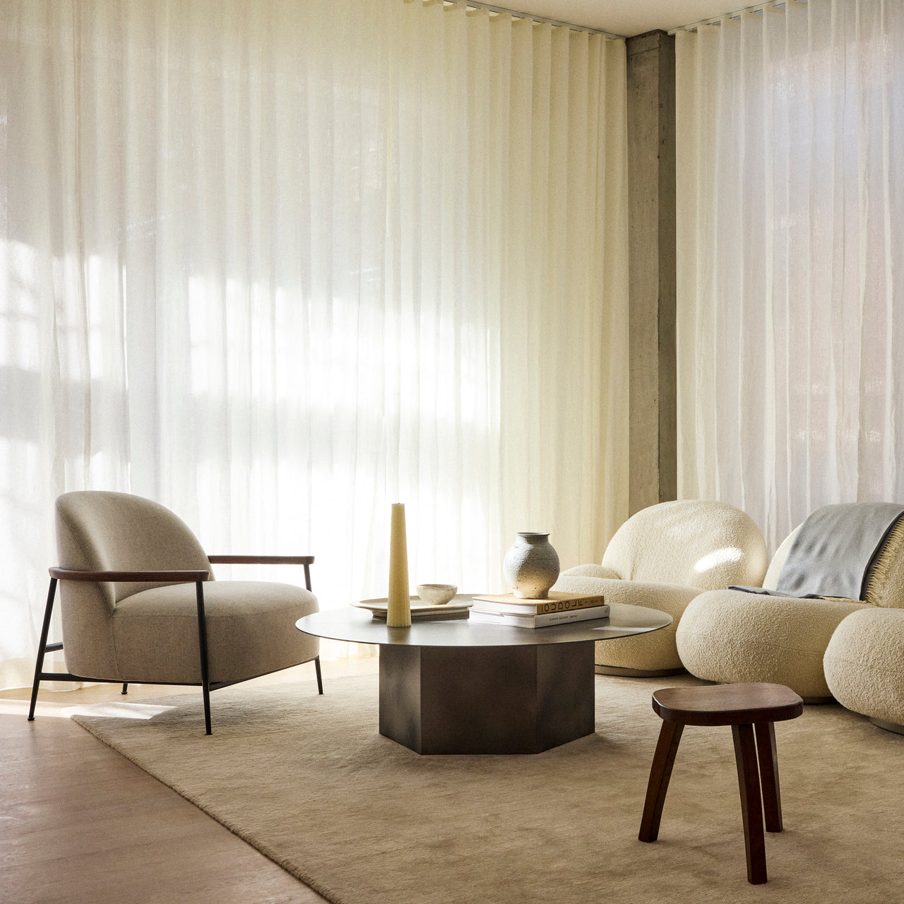 Epic Round Coffee Table: Steel