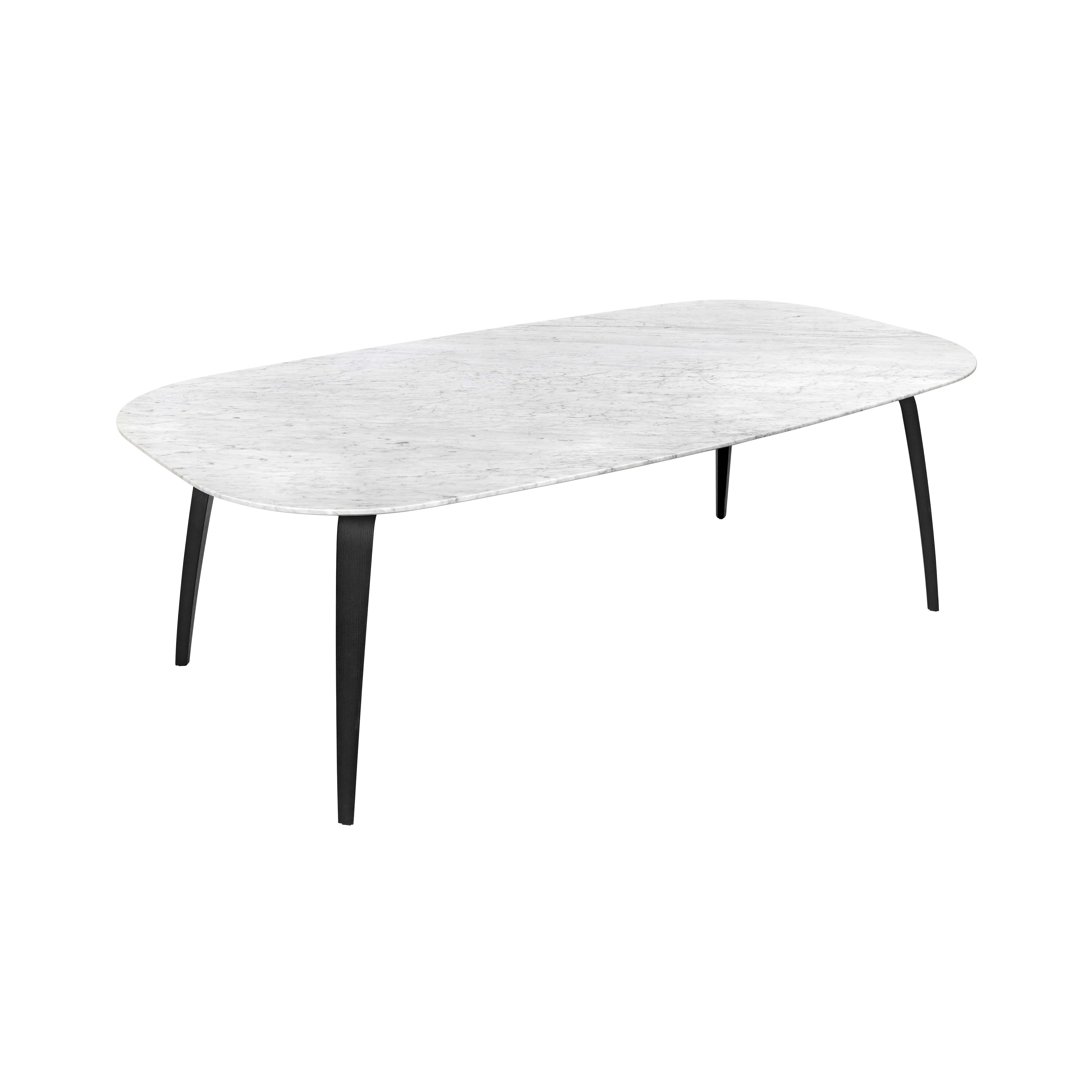 Gubi Dining Table: Elliptical + Marble Top