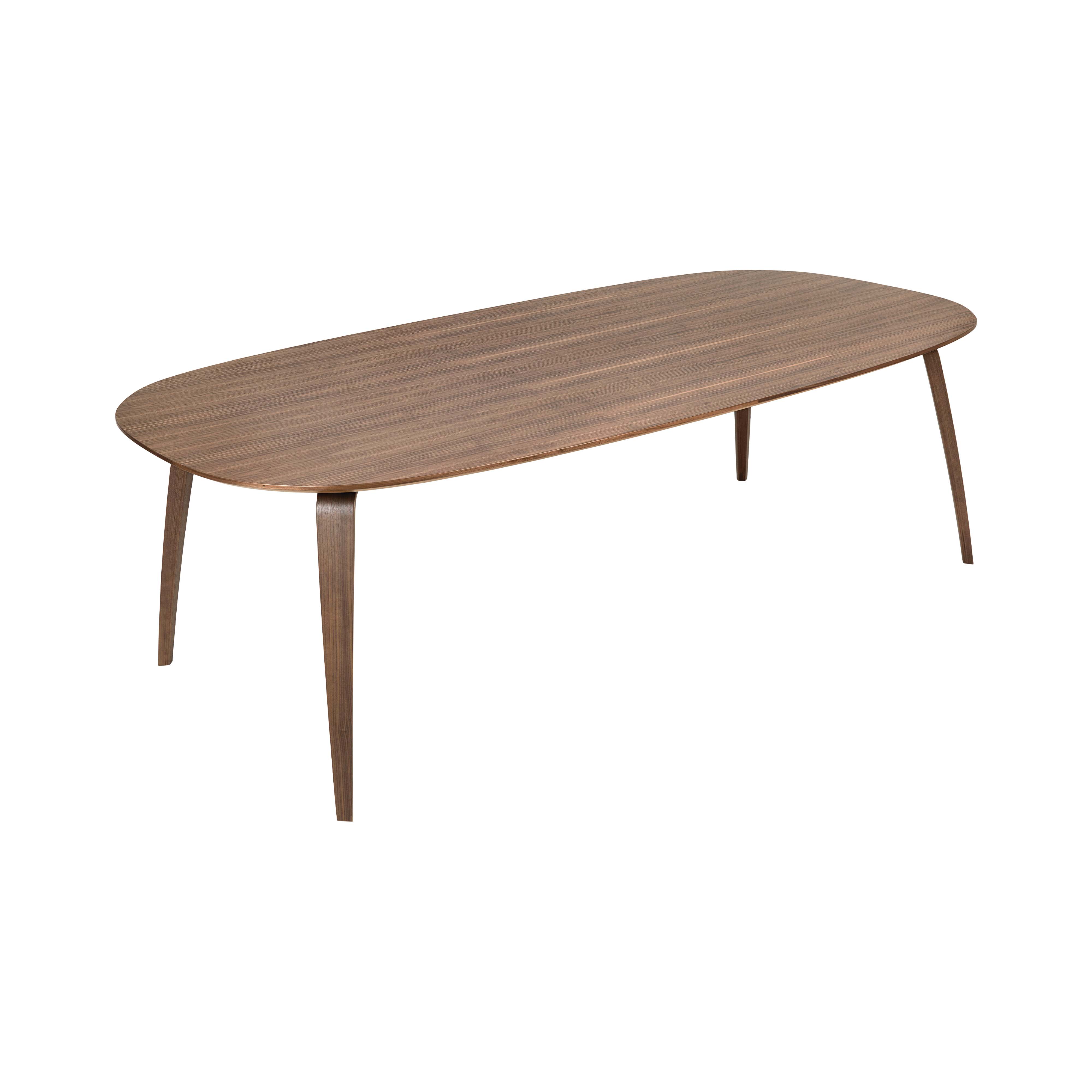 Gubi Dining Table: Elliptical + American Walnut