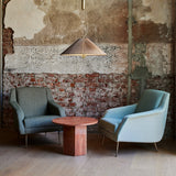 Epic Round Coffee Table: Travertine