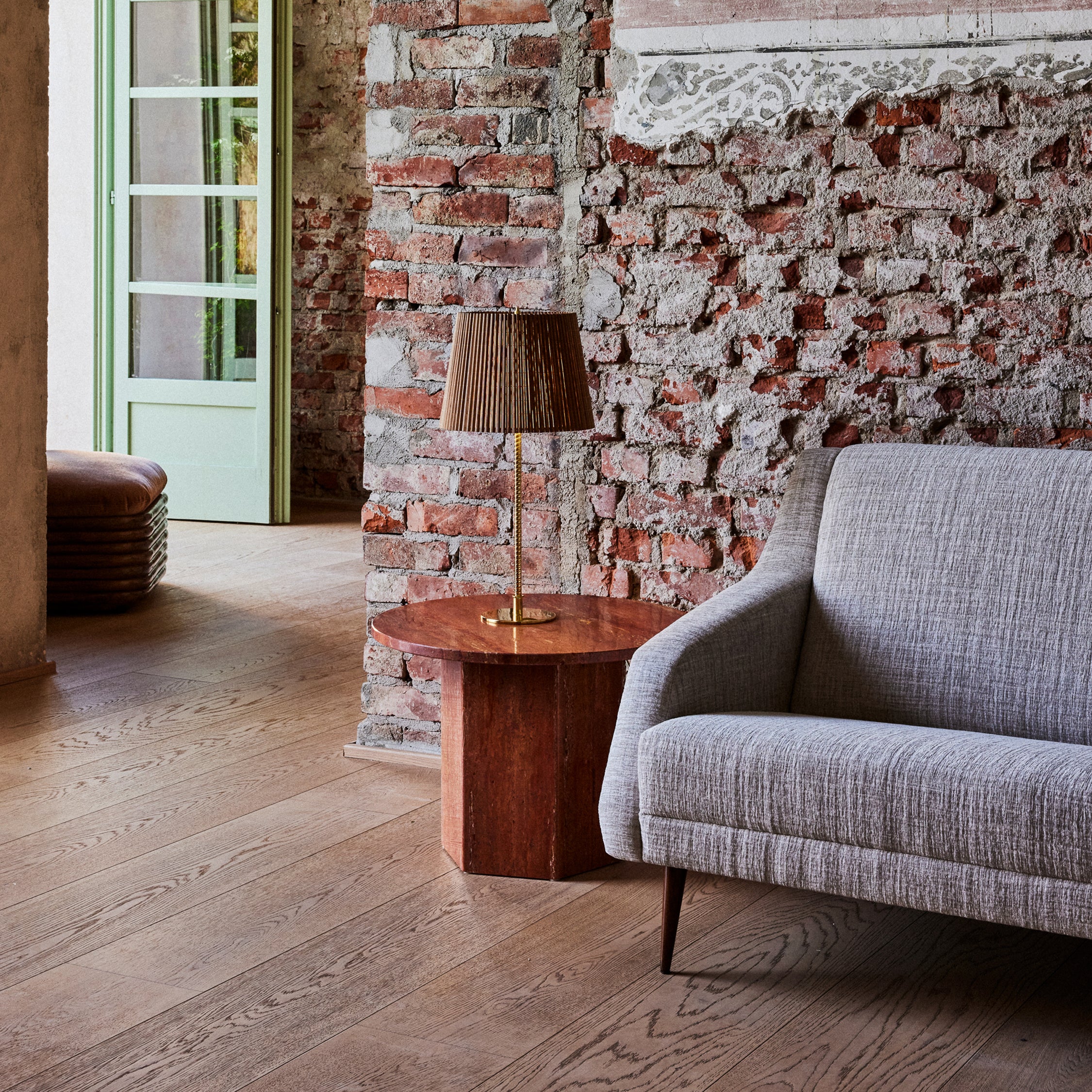 Epic Round Coffee Table: Travertine