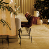 Beetle Bar + Counter Chair: Fully Upholstered