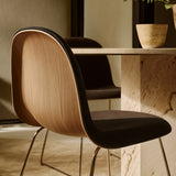 3D Stacking Dining Chair Sledge Base: Front Upholstered