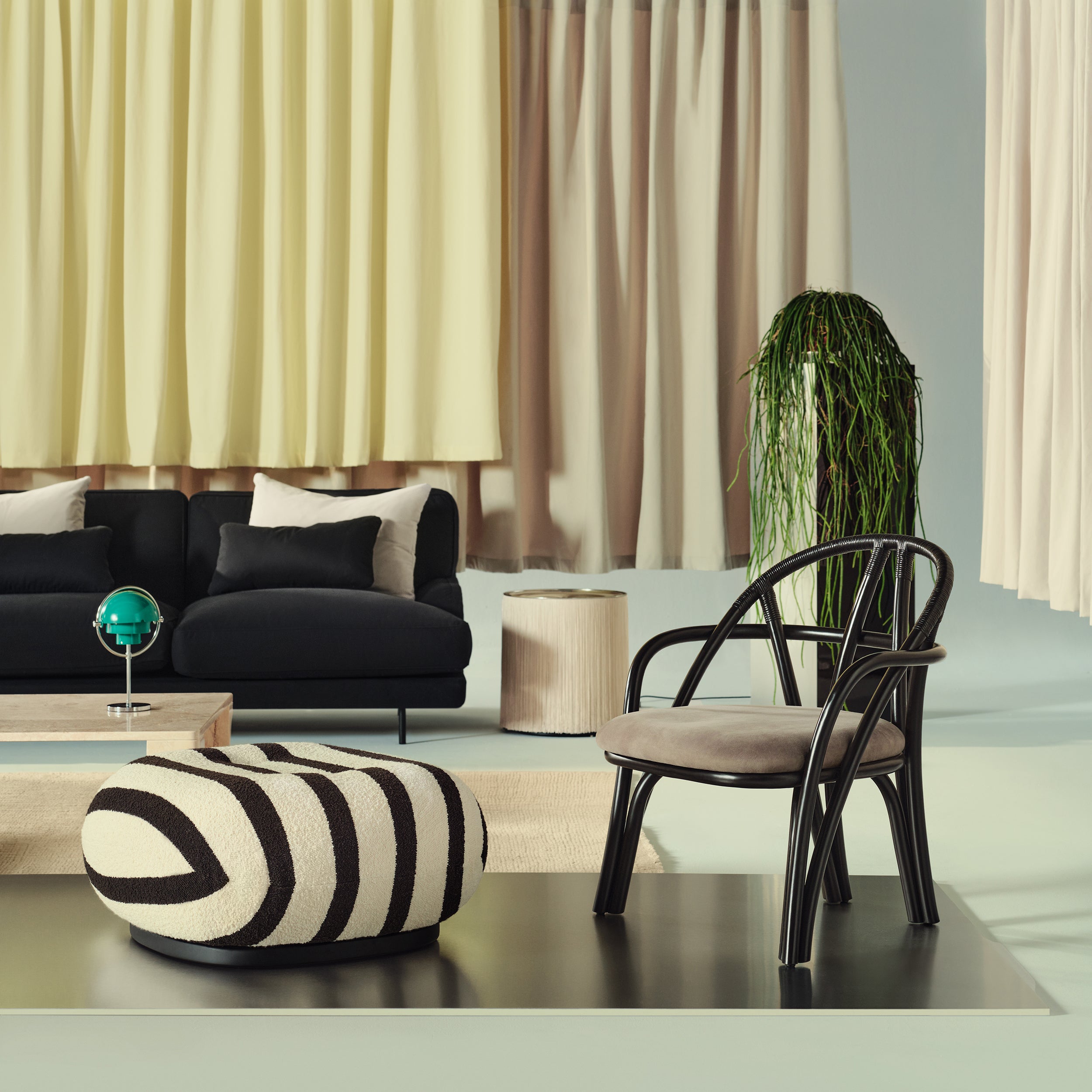 Bistra Lounge Chair: Seat Upholstered