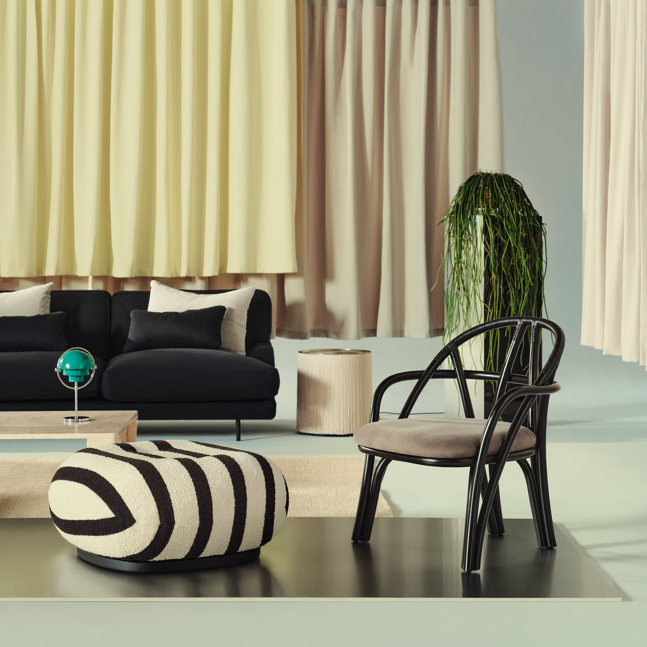 Bistra Lounge Chair: Seat Upholstered