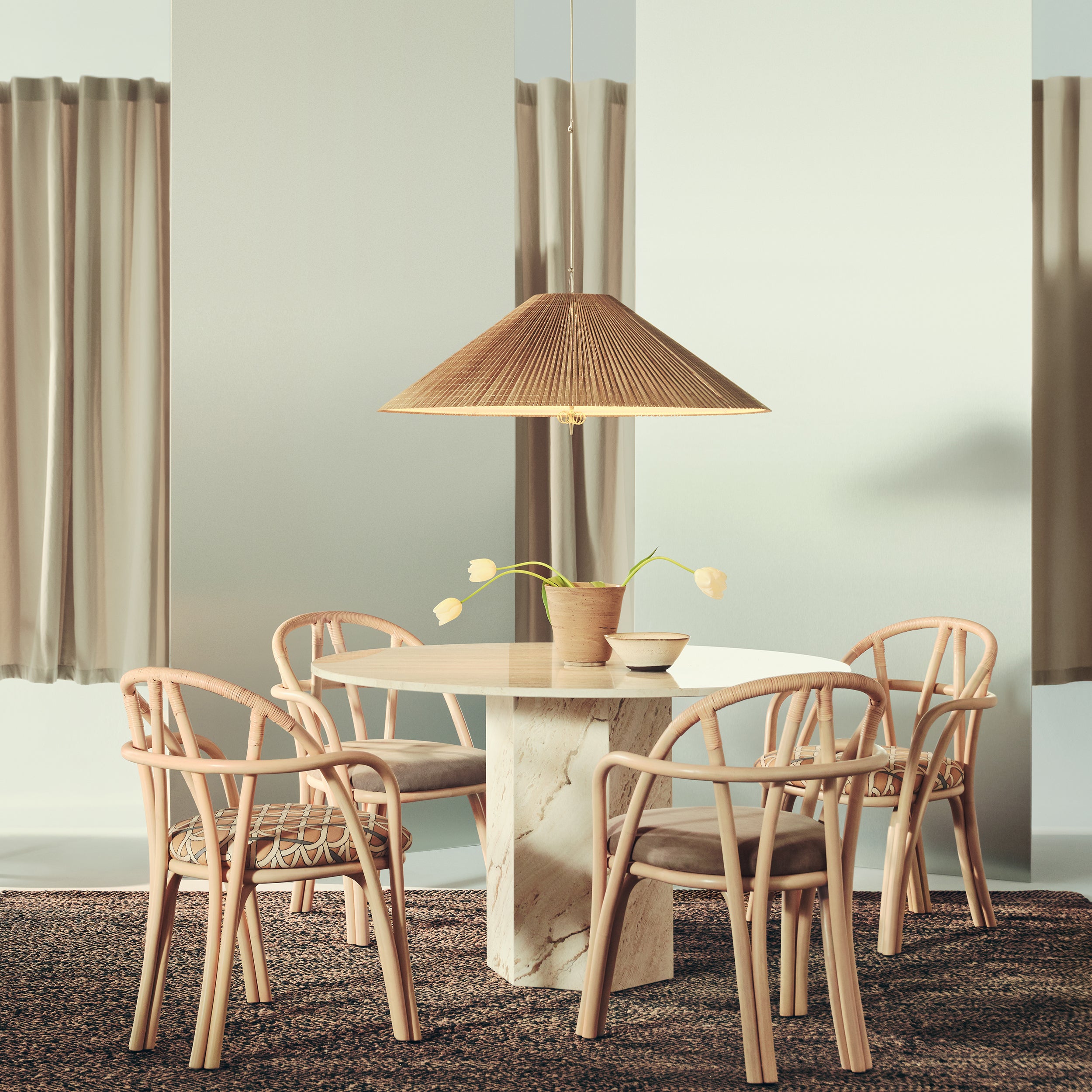 Bistra Dining Armchair: Seat Upholstered