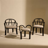 Bistra Lounge Chair: Seat Upholstered