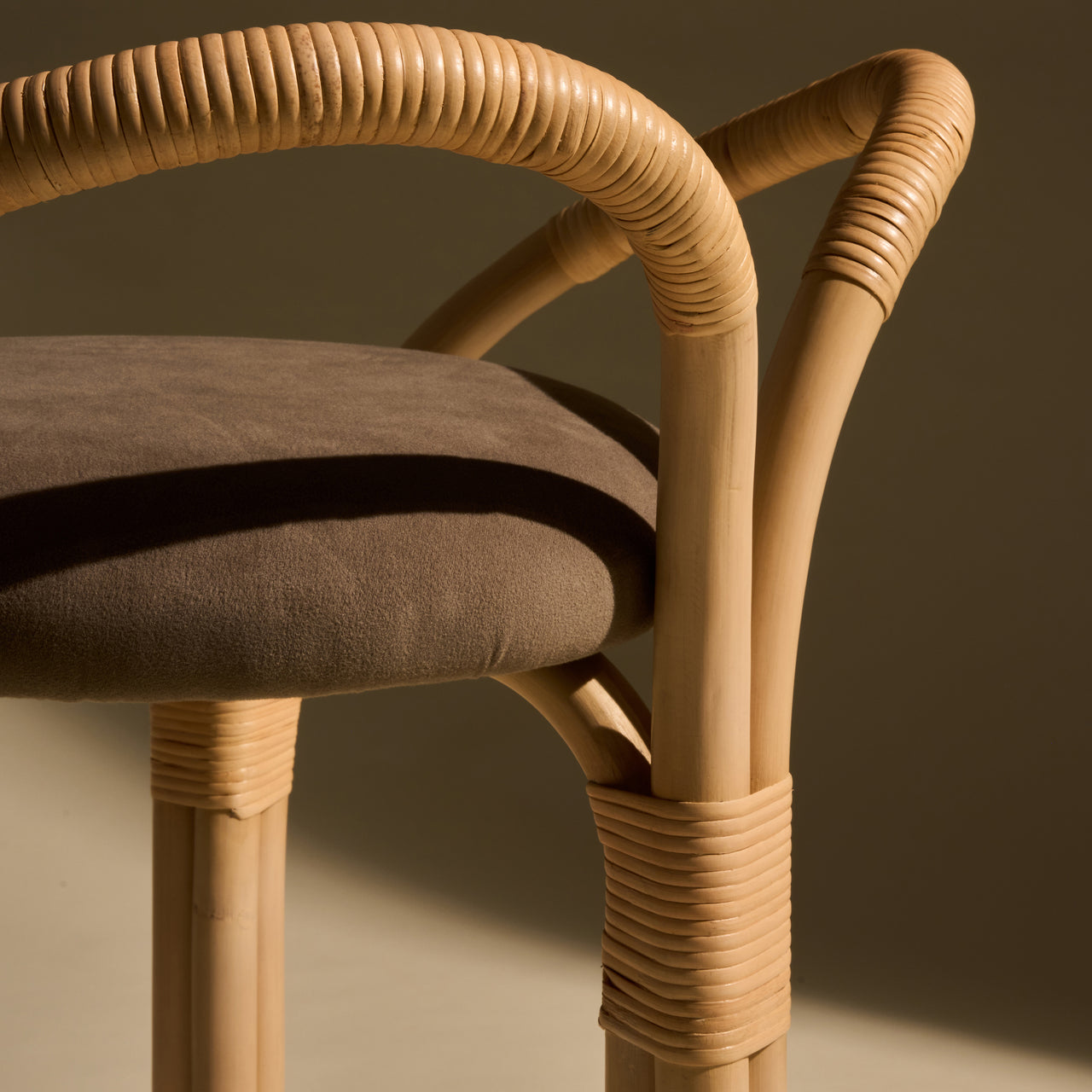 Bistra Stool: Seat Upholstered
