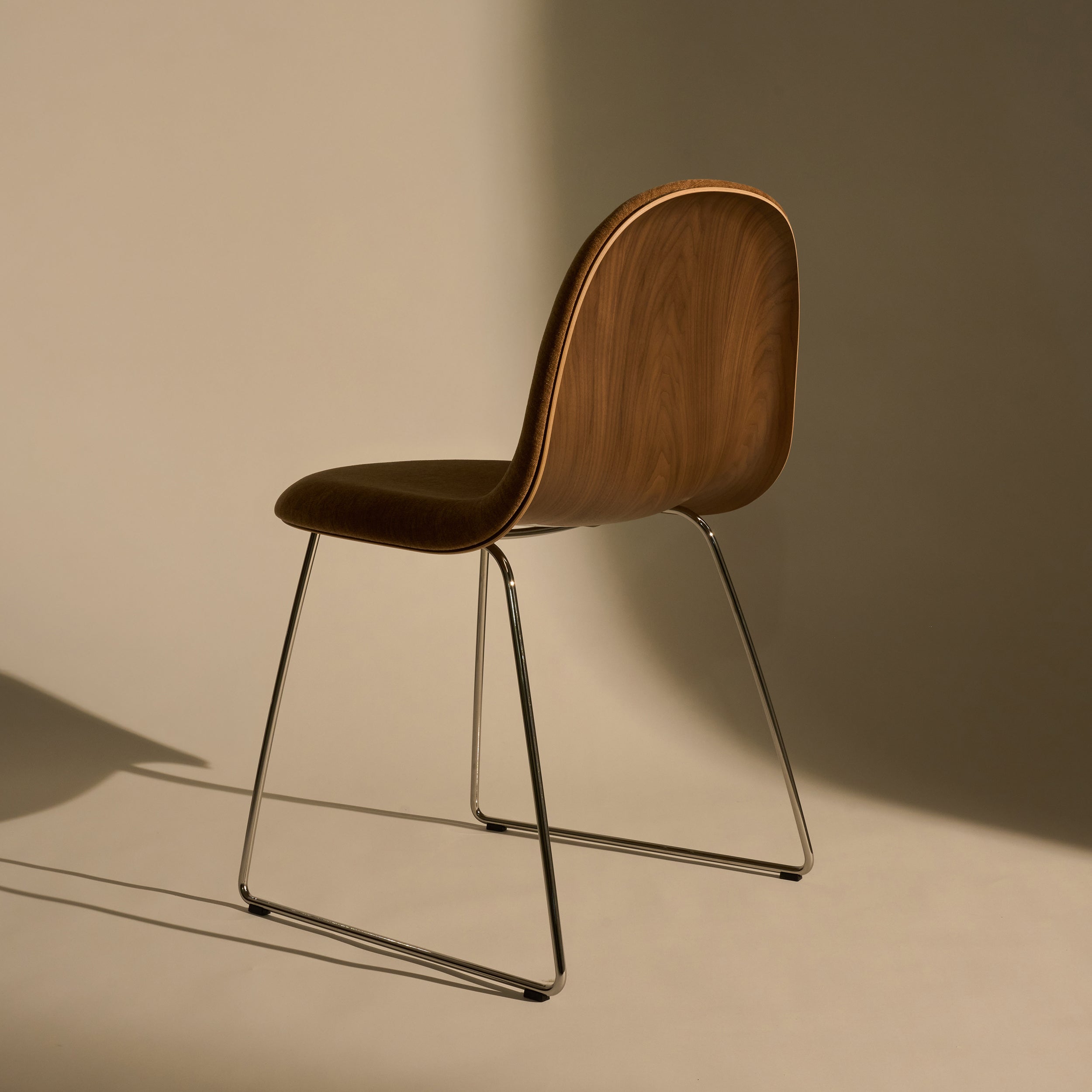 3D Stacking Dining Chair Sledge Base: Front Upholstered
