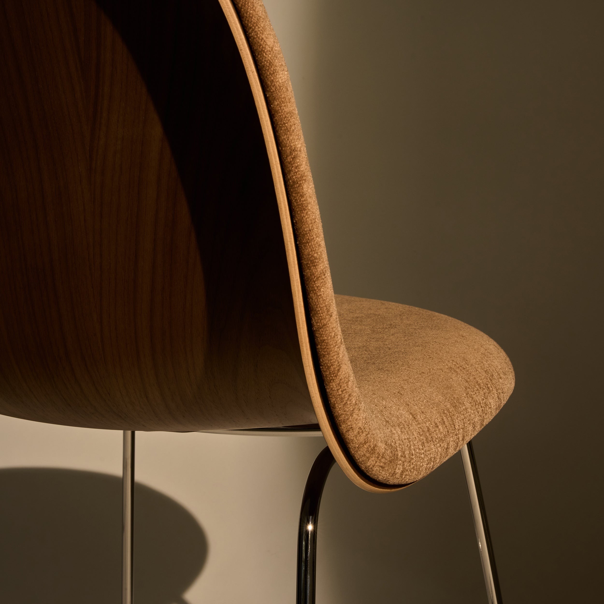 3D Stacking Dining Chair Sledge Base: Front Upholstered
