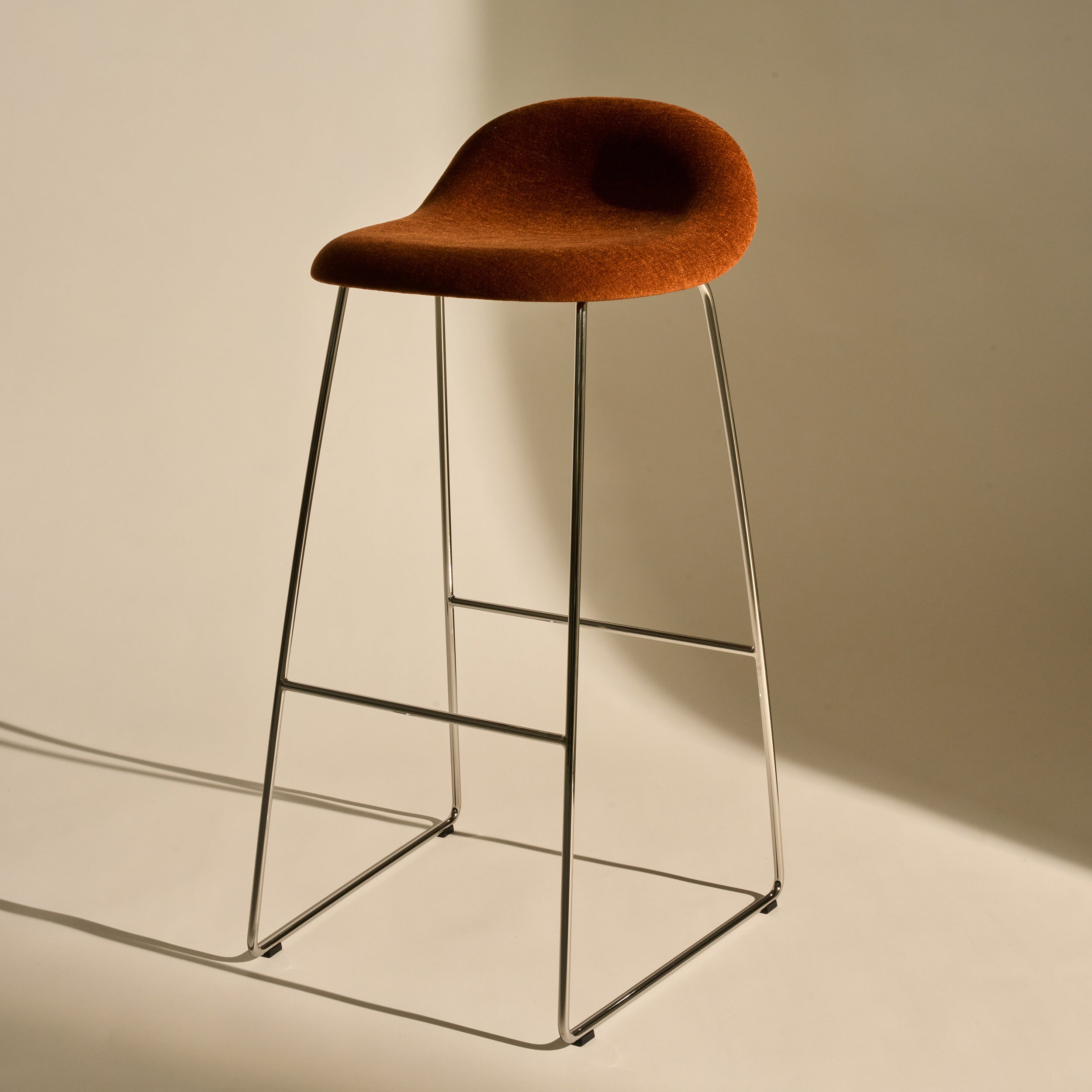 3D Bar + Counter Stool: Sledge Base + Full Upholstered