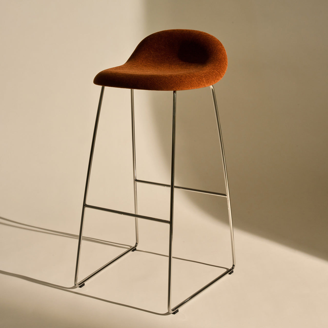 3D Bar + Counter Stool: Sledge Base + Full Upholstered