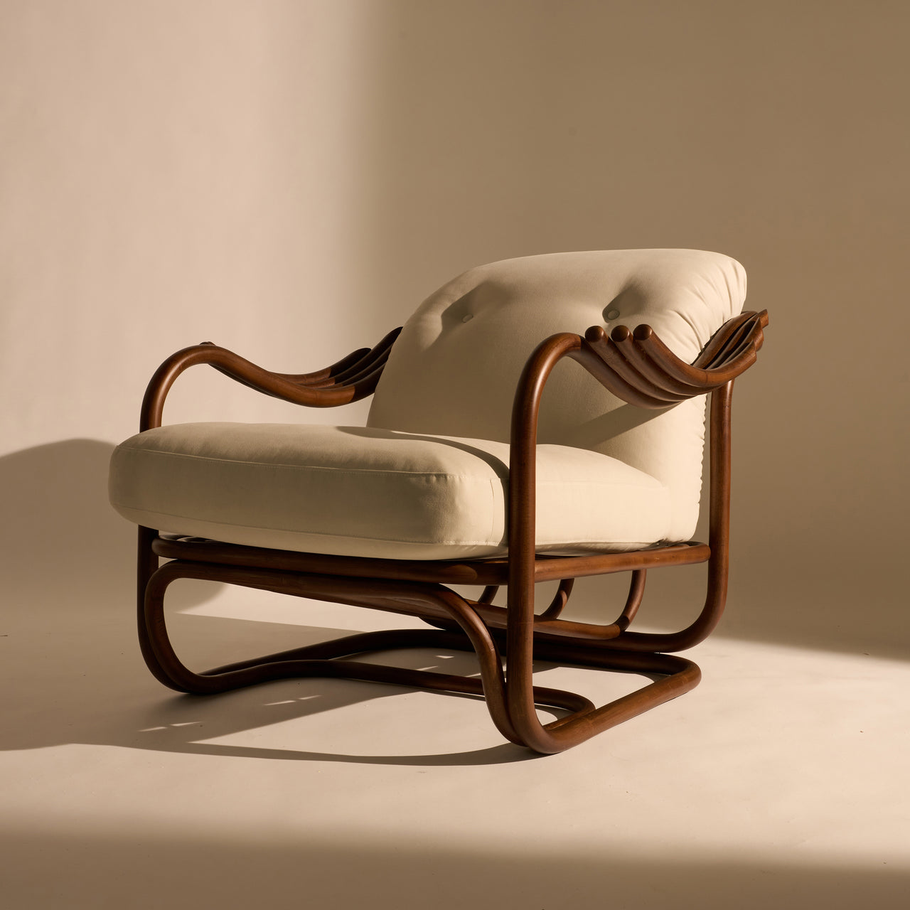Poltrona Tria Lounge Chair: Fully Upholstered