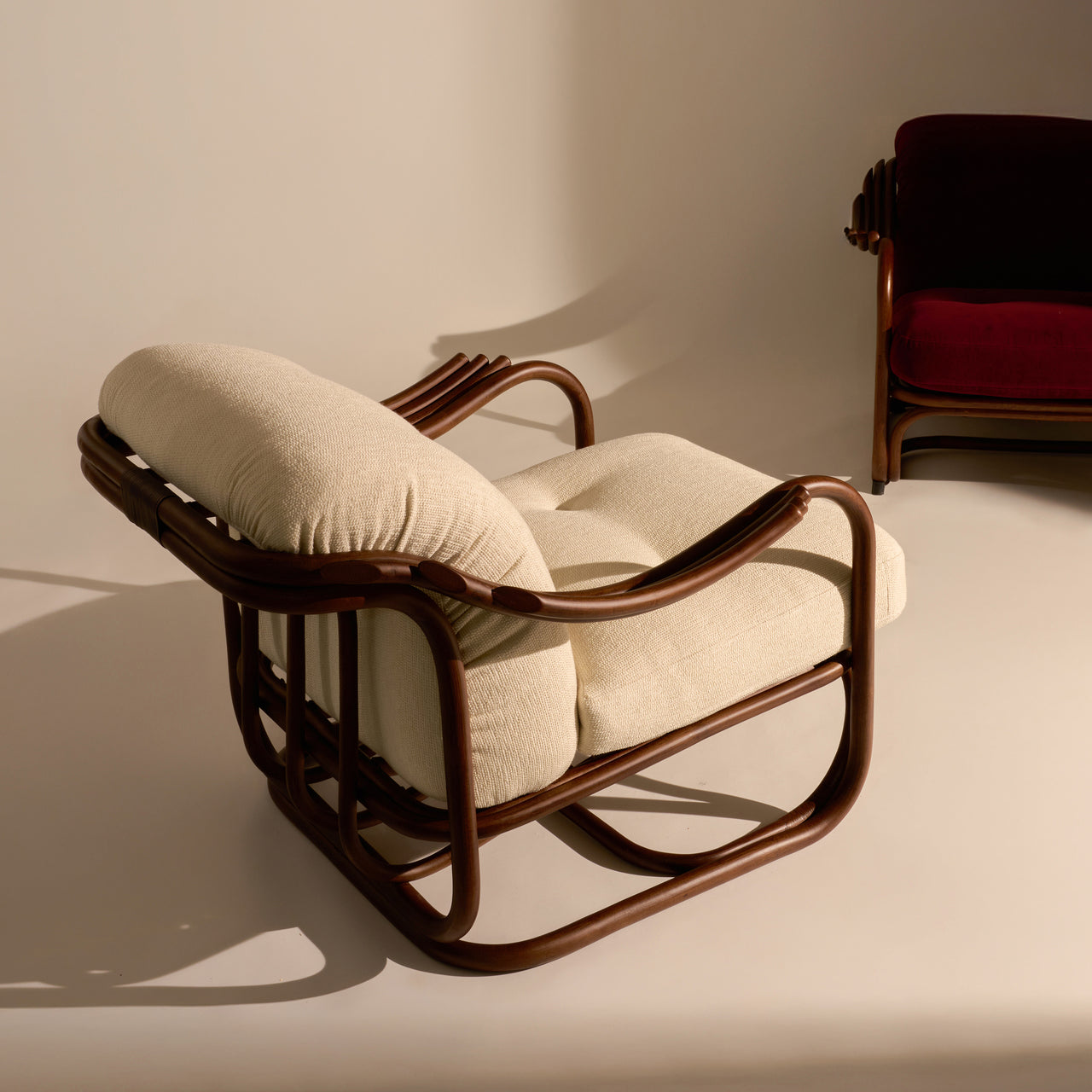 Poltrona Tria Lounge Chair: Fully Upholstered