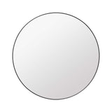 Gubi Wall Mirror: Round + Black Brass