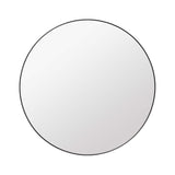 Gubi Wall Mirror: Round + Black Brass