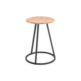 Gustave Stool: Natural Oak + Slate Grey