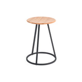 Gustave Stool: Natural Oak + Slate Grey