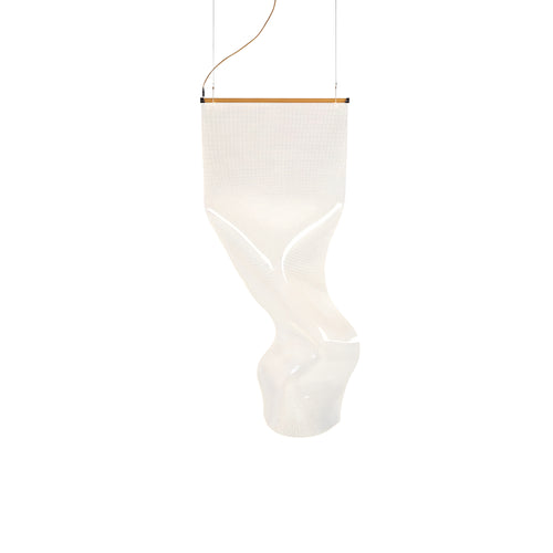 Gweilo Zhou Pendant Lamp: High - Horizontal + Gold