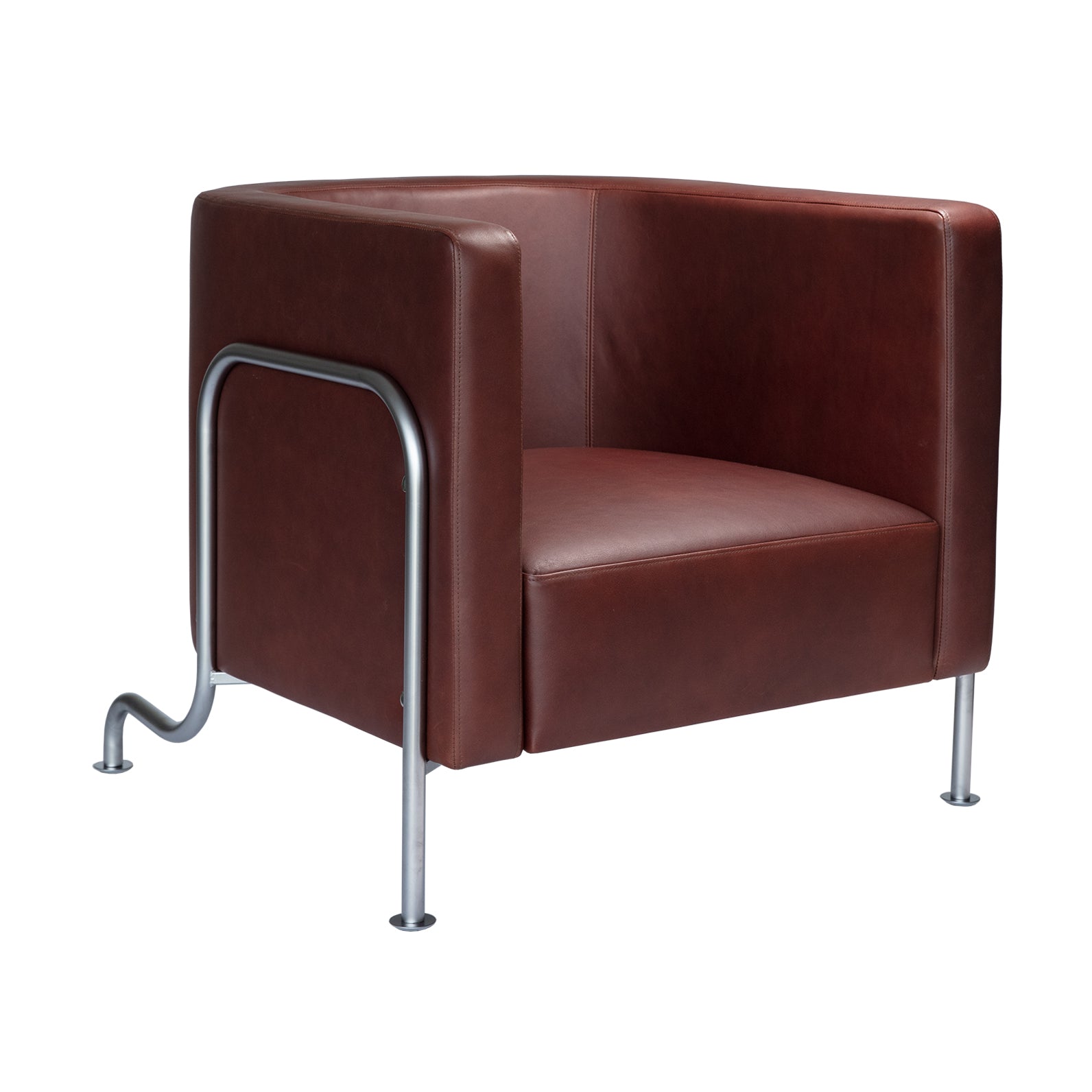 GA-2 Easy Chair: Chrome + Tarnsjo Leather