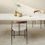 Violin Dining Chair: Seat Upholstered