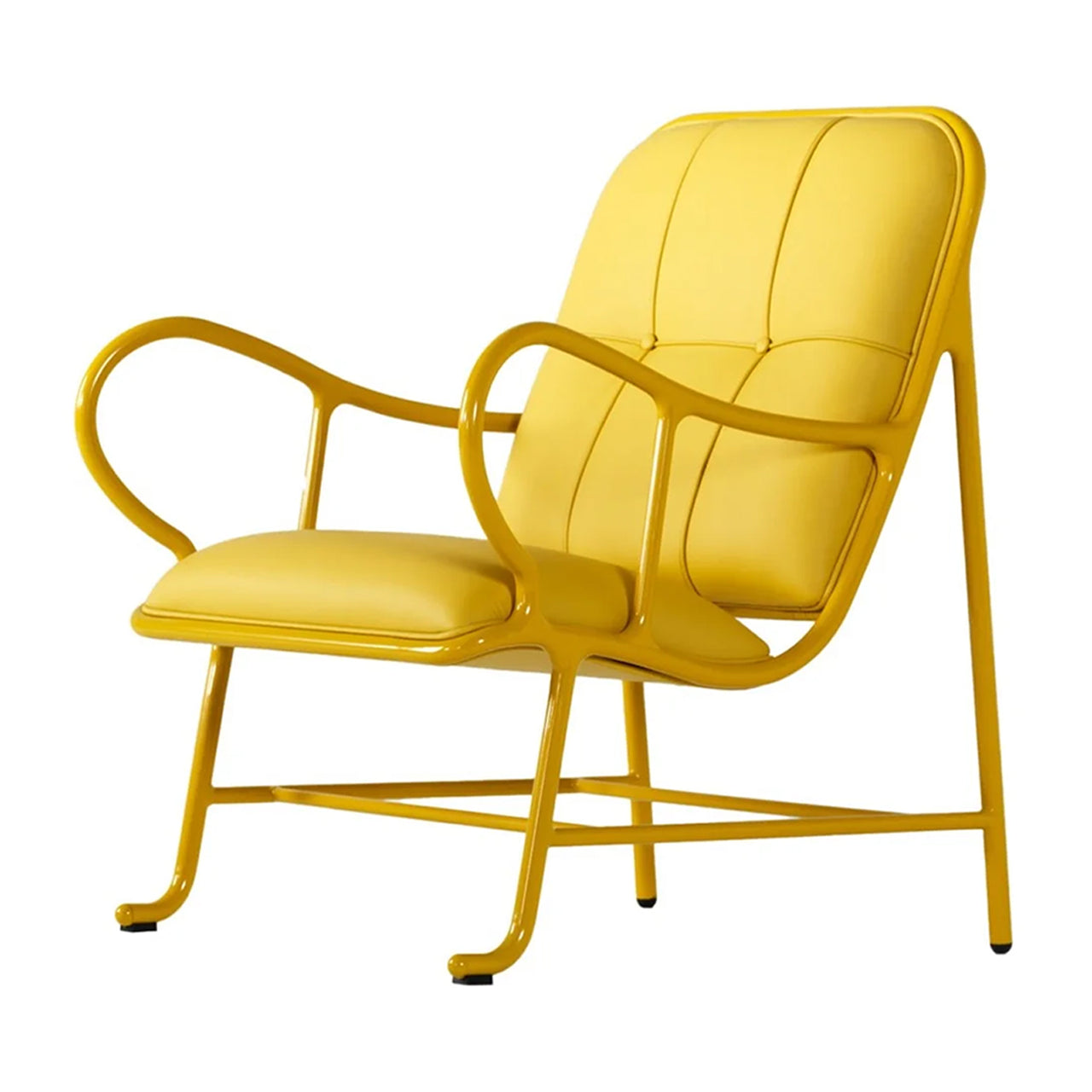 Gardenias Armchair: High-Gloss Yellow