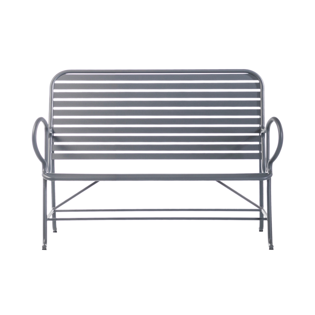 Gardenias Bench: Outdoor + Grey + Without Cushion