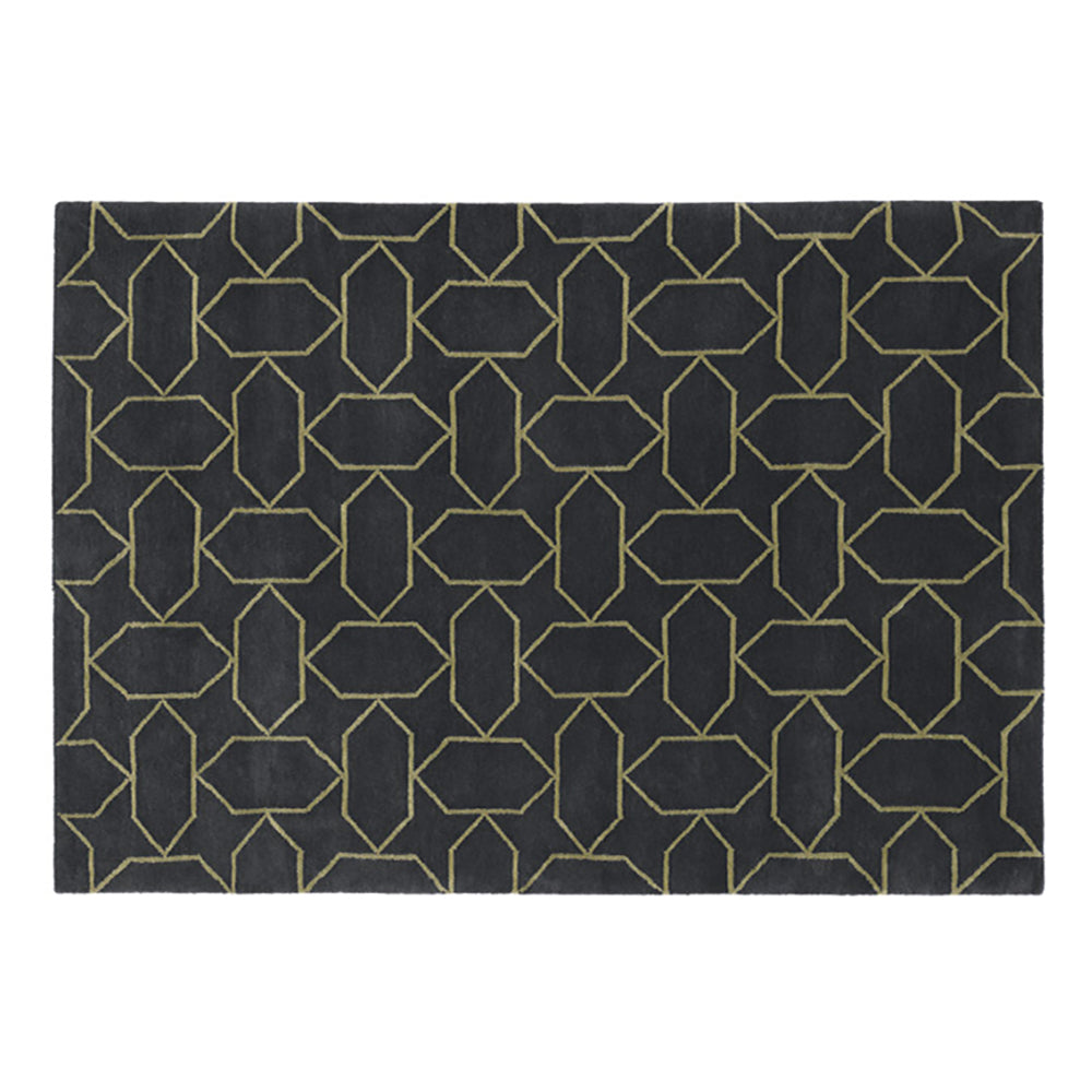 Gems Outlined Rug: Large + Eggnog