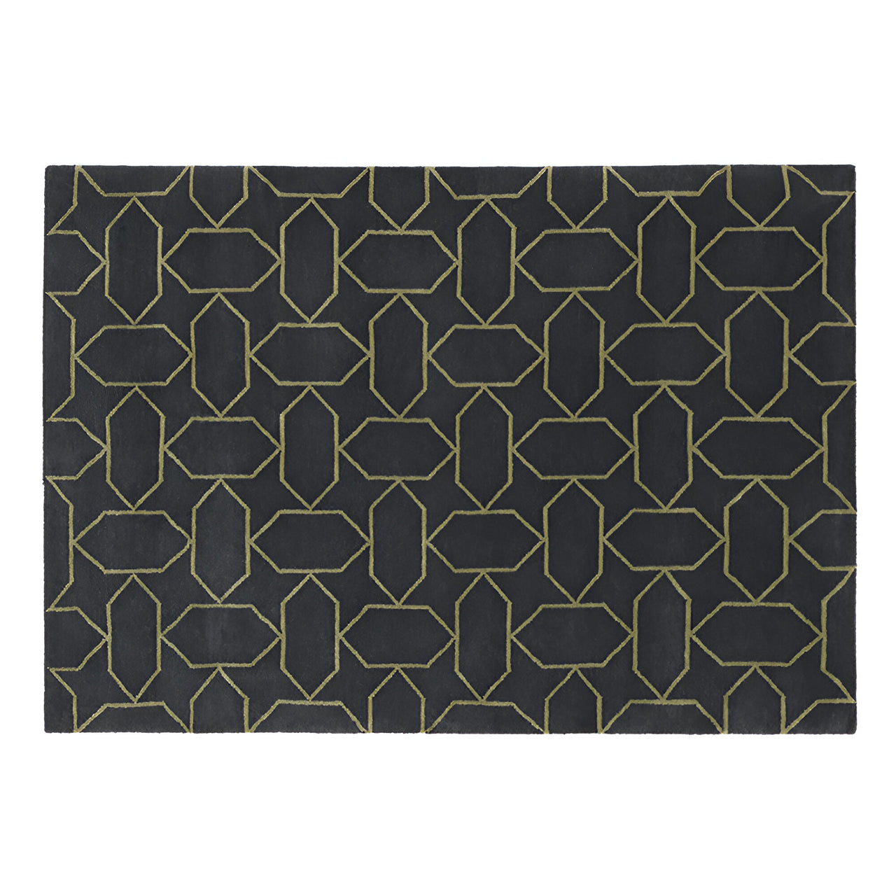 Gems Outlined Rug: Medium + Eggnog
