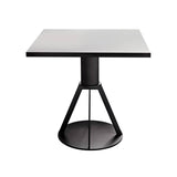 Geronimo Fixed Table: Small + London Grey Fenix + Flamed Oak