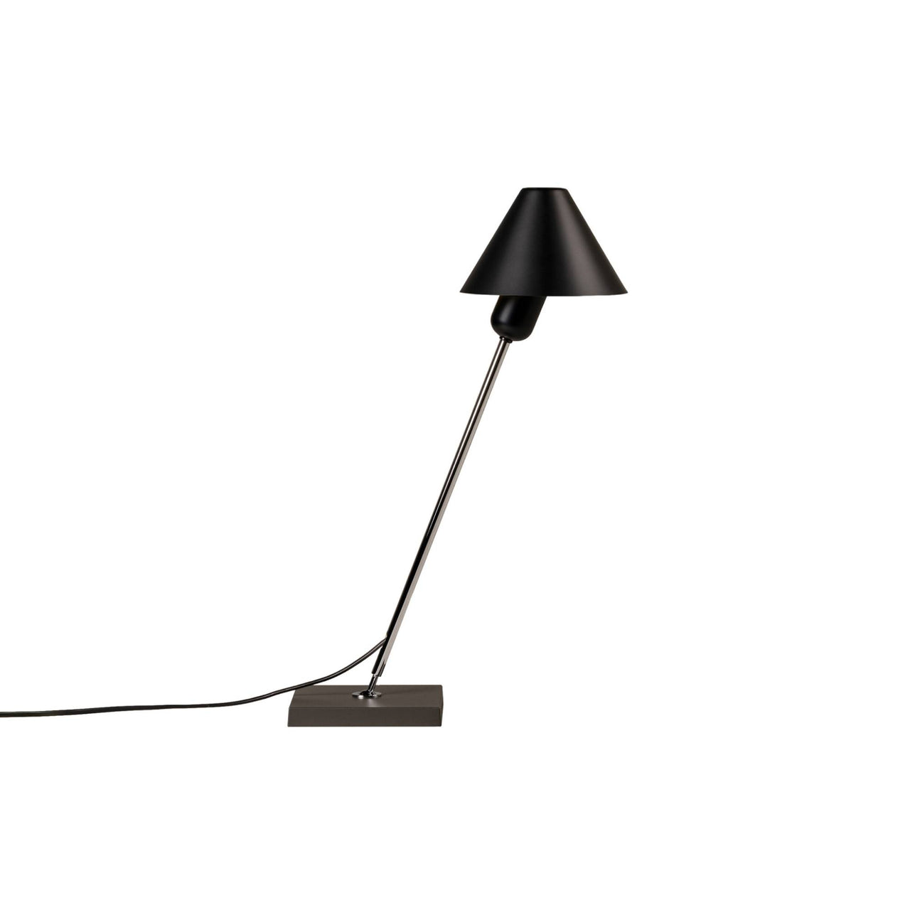 Gira Mini Table Lamp: Black Anodized aluminum