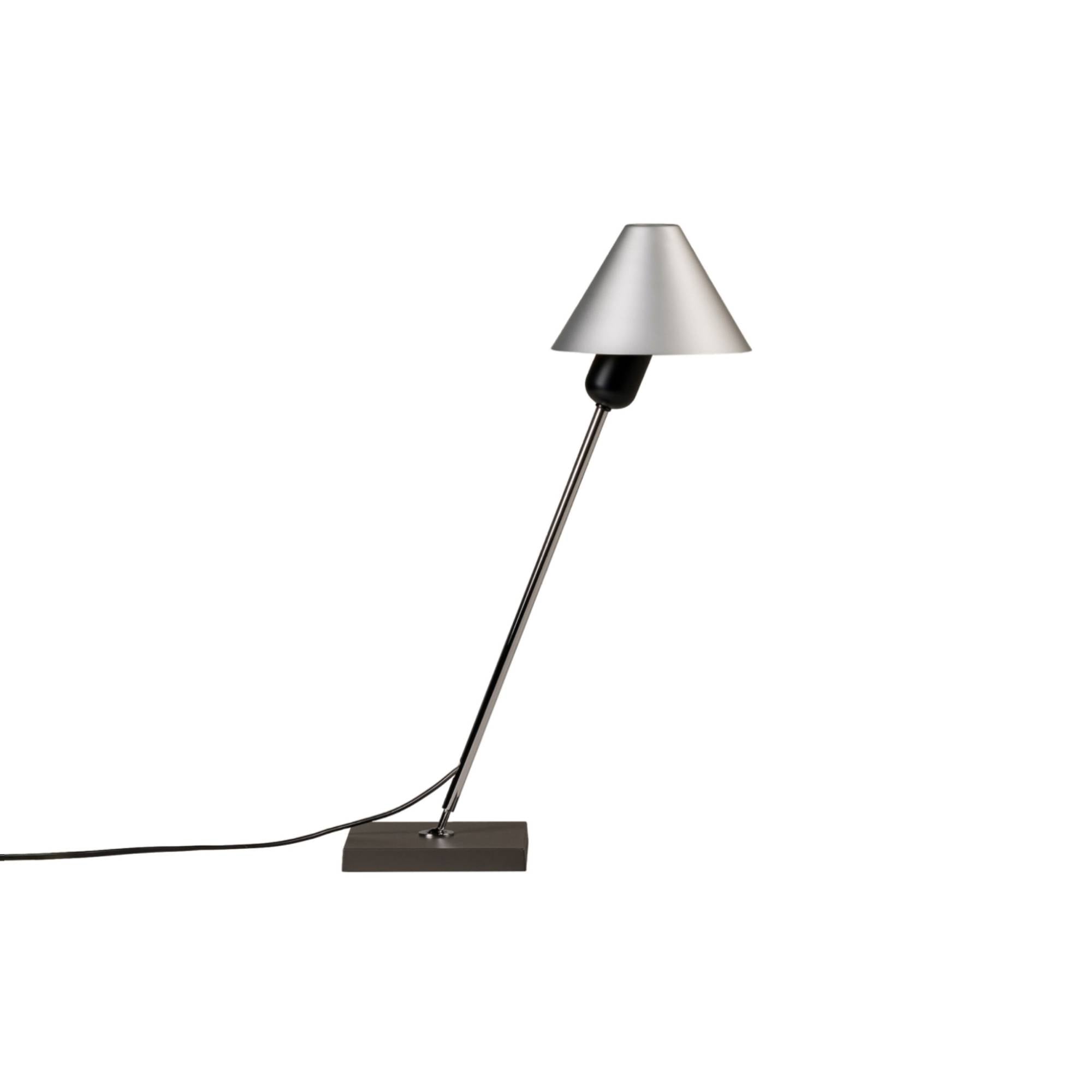 Gira Mini Table Lamp: Natural Anodized aluminum