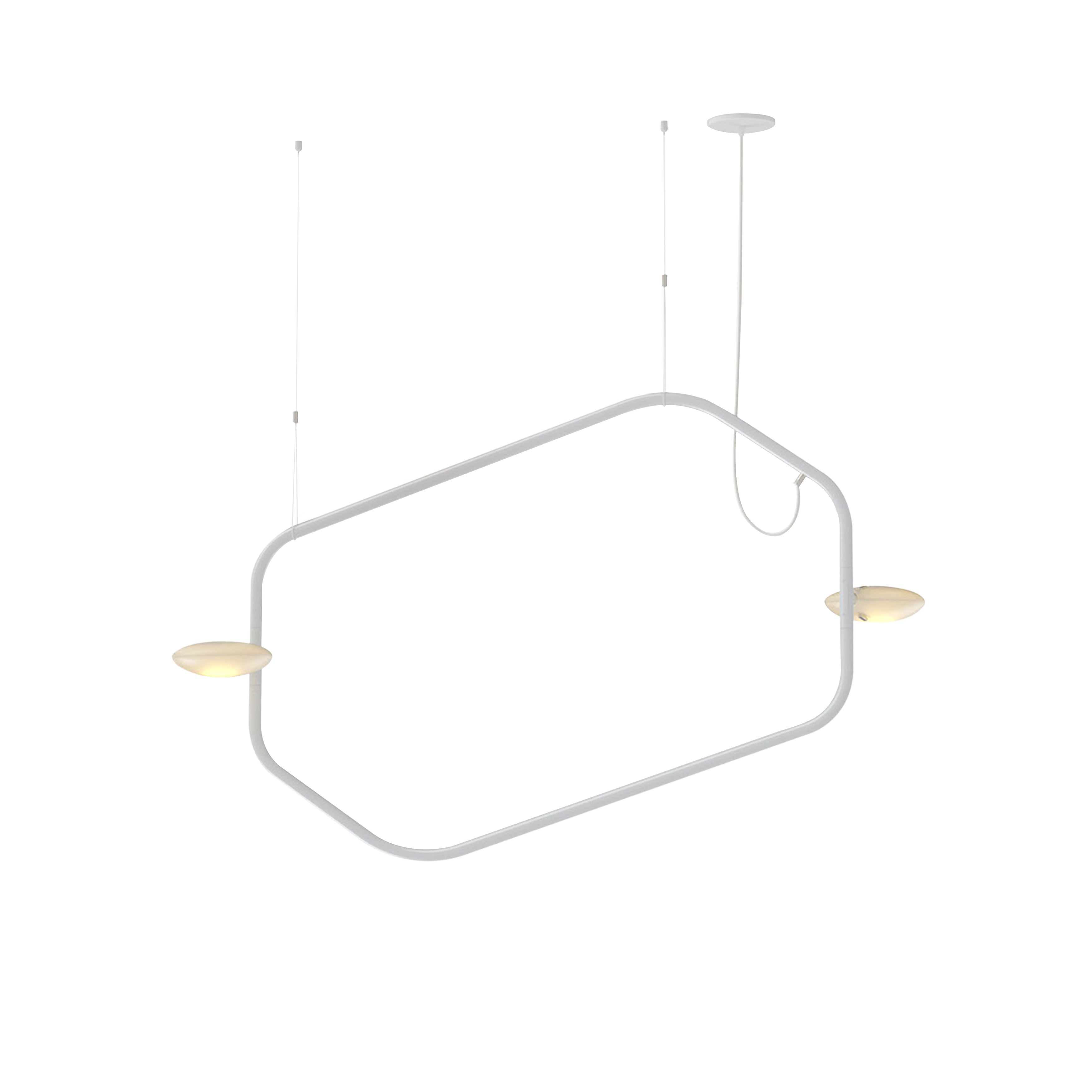 Palindrome Single Pendant: 2 Heads + Glacier