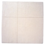 Golden Section Square Rug: White