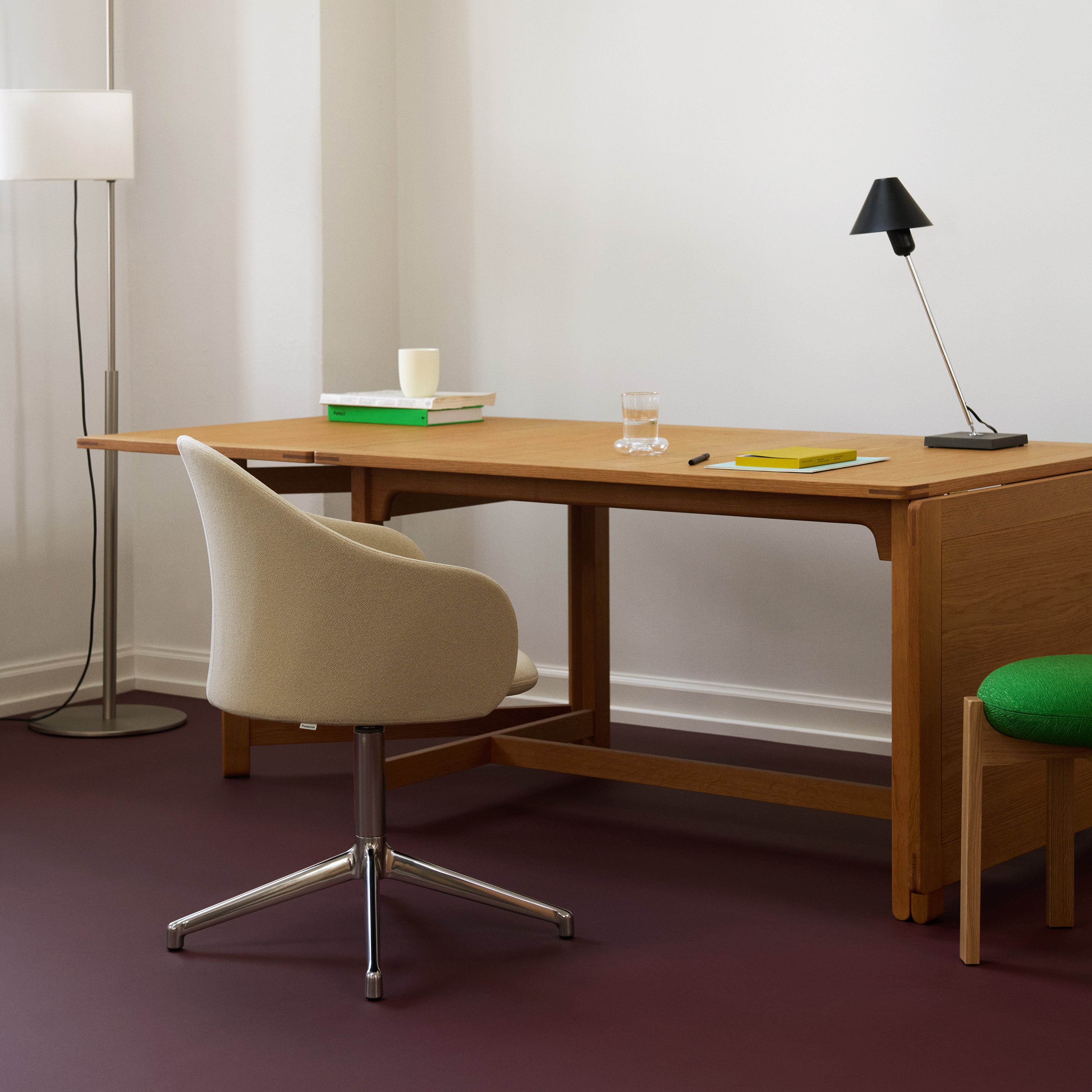 Gomo Armchair: 4 Point Swivel Base