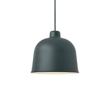 Grain Pendant Light: Dark Green